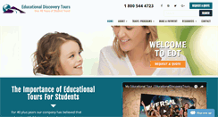 Desktop Screenshot of educationaldiscoverytours.com