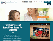 Tablet Screenshot of educationaldiscoverytours.com